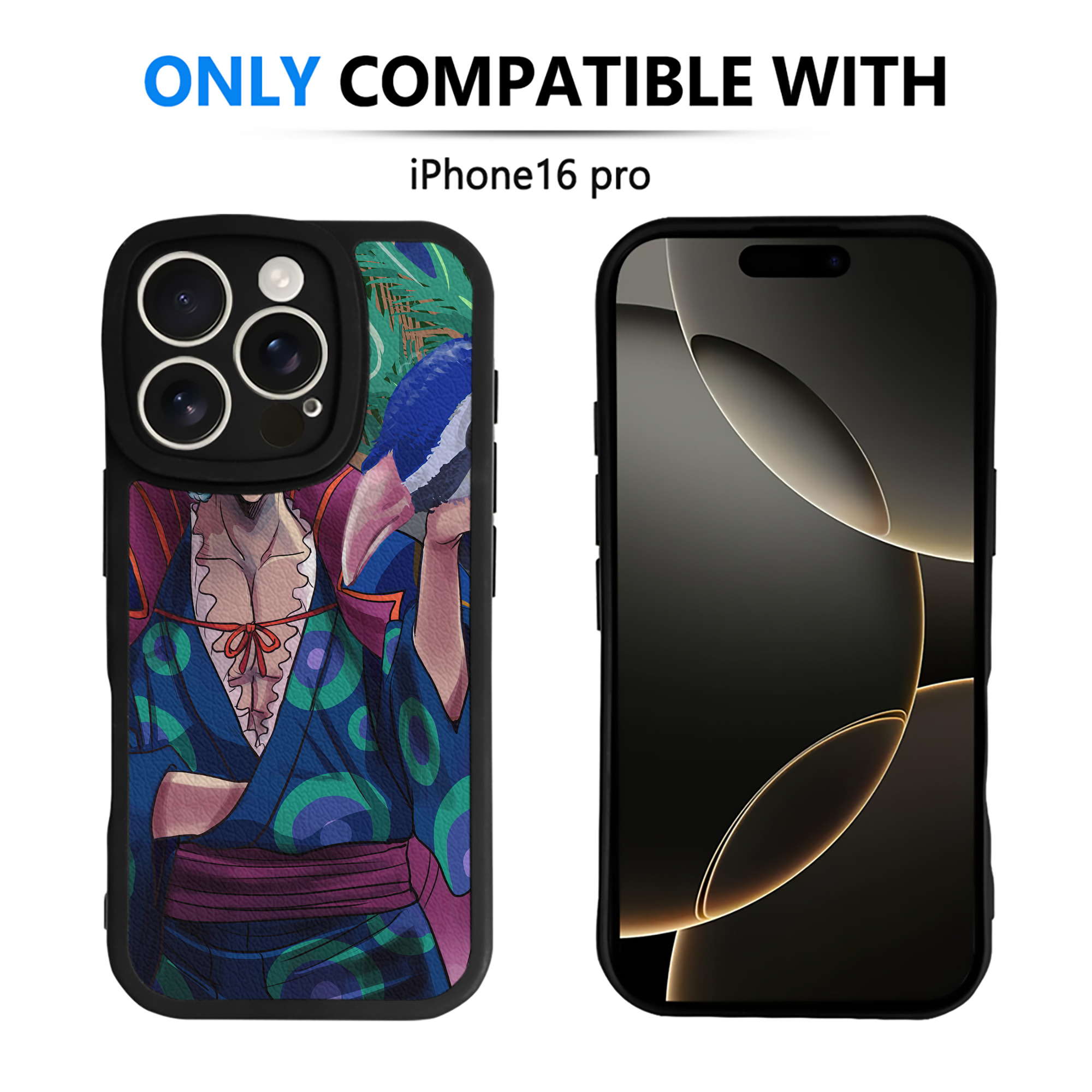 （画像用） ワンピース ONE PIECE 【iPhone 16シリーズ対応】シリコンスマホケース（レザー調） 材質：シリコン